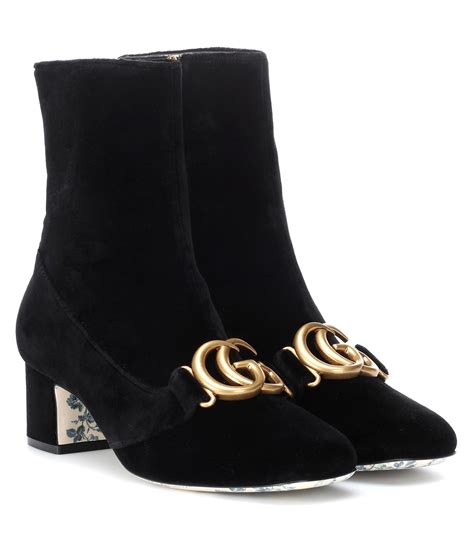 gucci velvet wellington boots|gucci ankle boots.